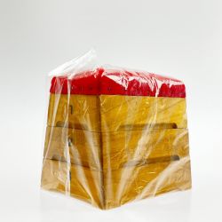 ▽▽ 倉敷帆布 跳び箱 卓上 小物入れ 赤 KURASHIKI HAMPU 未開封品 Nランク