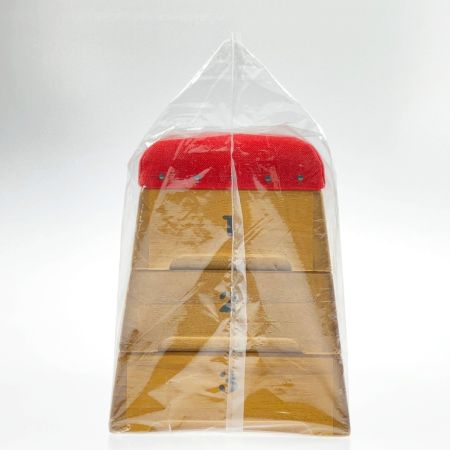  倉敷帆布 跳び箱 卓上 小物入れ 赤 KURASHIKI HAMPU 未開封品