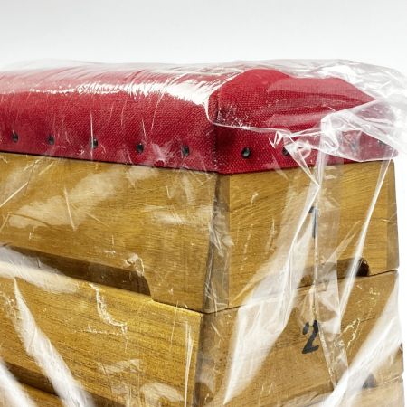  倉敷帆布 跳び箱 卓上 小物入れ 赤 KURASHIKI HAMPU 未開封品