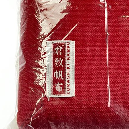  倉敷帆布 跳び箱 卓上 小物入れ 赤 KURASHIKI HAMPU 未開封品