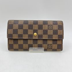 ◎◎ LOUIS VUITTON ルイヴィトン  ダミエ ポルトフォイユ トレゾール インターナショナル  N61215 ブラウン Cランク