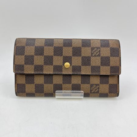  LOUIS VUITTON ルイヴィトン  ダミエ ポルトフォイユ トレゾール インターナショナル  N61215 ブラウン