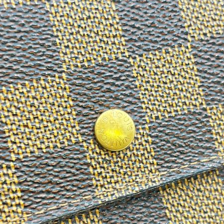  LOUIS VUITTON ルイヴィトン  ダミエ ポルトフォイユ トレゾール インターナショナル  N61215 ブラウン