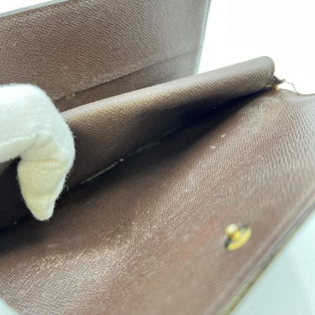  LOUIS VUITTON ルイヴィトン  ダミエ ポルトフォイユ トレゾール インターナショナル  N61215 ブラウン