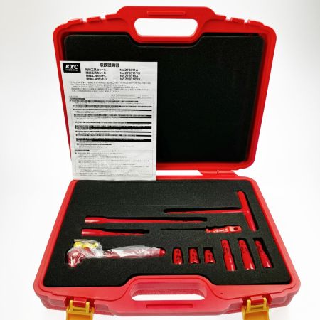  KTC ケーティーシー 絶縁工具セットA　AC1000V 京都機械工具  ZTB311A レッド