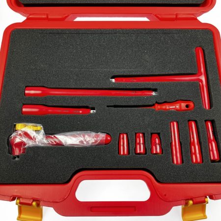  KTC ケーティーシー 絶縁工具セットA　AC1000V 京都機械工具  ZTB311A レッド
