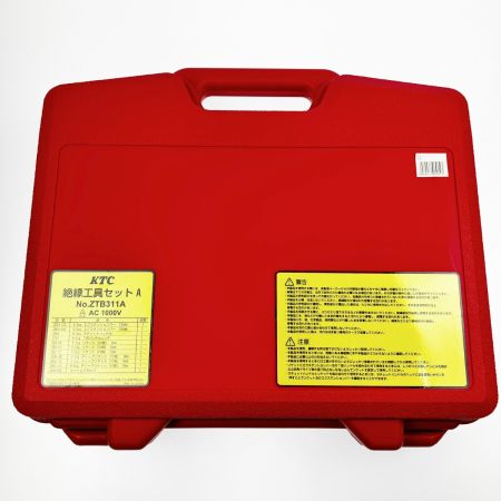  KTC ケーティーシー 絶縁工具セットA　AC1000V 京都機械工具  ZTB311A レッド
