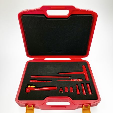  KTC ケーティーシー 絶縁工具セットA　AC1000V 京都機械工具  ZTB311A レッド