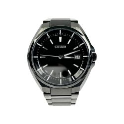 ▽▽ CITIZEN シチズン アテッサ ブラックチタンシリーズ 電波ソーラー 箱・取説・コマ付 CB3015-53E Bランク