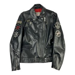 ▽▽ Hysteric Glamour ヒステリックグラマー レザージャケット ライダース 02201LB02 ブラック Bランク