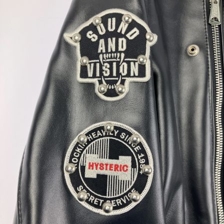  Hysteric Glamour ヒステリックグラマー レザージャケット ライダース 02201LB02 ブラック