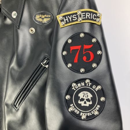  Hysteric Glamour ヒステリックグラマー レザージャケット ライダース 02201LB02 ブラック