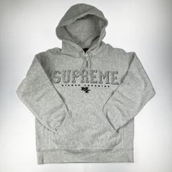 ▽▽ Supreme シュプリーム パーカー 20SS Gems Hooded Sweat shirt ライトグレー Sサイズ Bランク