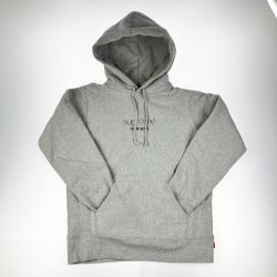 ▽▽ Supreme シュプリーム パーカー 16AW Classic logo Hooded Parker グレー Sサイズ Bランク