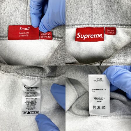  Supreme シュプリーム パーカー 16AW Classic logo Hooded Parker グレー Sサイズ