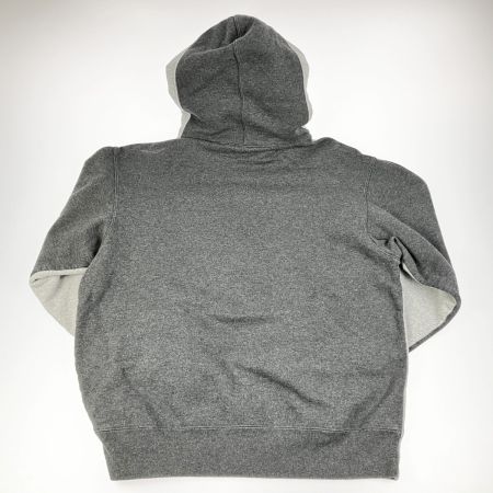  Supreme シュプリーム パーカー  21AW S Logo Split Hooded Sweatsshirt グレー×ライトグレー Mサイズ