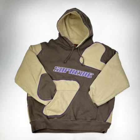  Supreme シュプリーム パーカー 20AW Big S Hooded Sweatshirt ブラウン×ベージュ Sサイズ