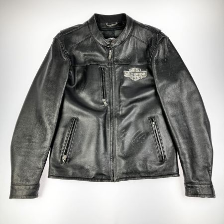  HARLEY-DAVIDSON ハーレーダビッドソン 2WAY レザージャケット ベンチレーション 付 M 傷アリ 97130-13VM ブラック
