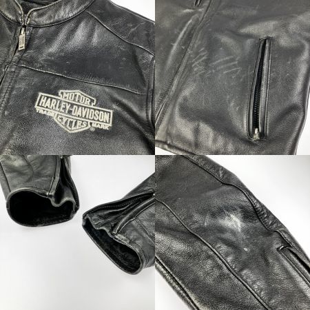  HARLEY-DAVIDSON ハーレーダビッドソン 2WAY レザージャケット ベンチレーション 付 M 傷アリ 97130-13VM ブラック