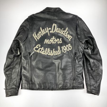  HARLEY-DAVIDSON ハーレーダビッドソン 2WAY レザージャケット ベンチレーション 付 M 傷アリ 97130-13VM ブラック