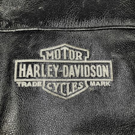  HARLEY-DAVIDSON ハーレーダビッドソン 2WAY レザージャケット ベンチレーション 付 M 傷アリ 97130-13VM ブラック
