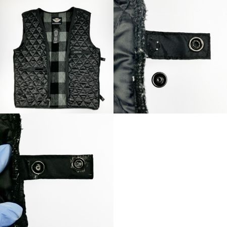  HARLEY-DAVIDSON ハーレーダビッドソン 2WAY レザージャケット ベンチレーション 付 M 傷アリ 97130-13VM ブラック