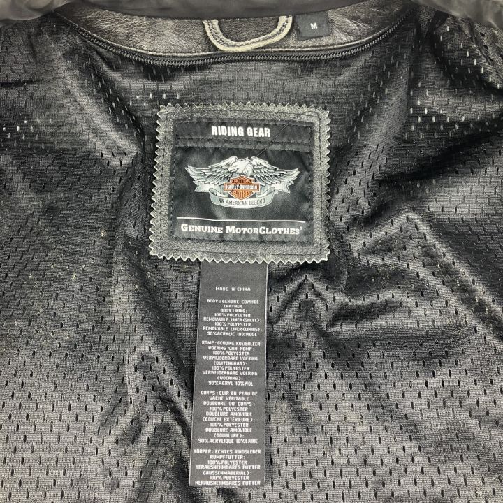 HARLEY-DAVIDSON ハーレーダビッドソン 2WAY レザージャケット ベンチ