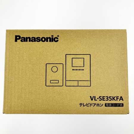  Panasonic パナソニック テレビドアホン 電源コード式 VL-SE35KFA 開封未使用品
