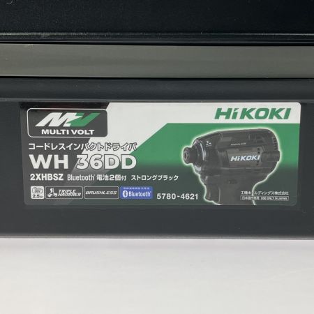  HiKOKI ハイコーキ コードレスインパクトドライバ WH36DD(2XHBSZ) ブラック