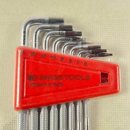  PB SWISS TOOLS スイスツールズ ローレット入L型 ヘクスローブレンチセット 3411.H6-25CN