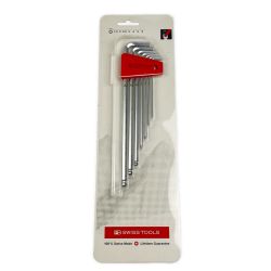 ▽▽ PB SWISS TOOLS スイスツールズ ボール付ロング六角棒レンチセット 212.LH-6CN Sランク
