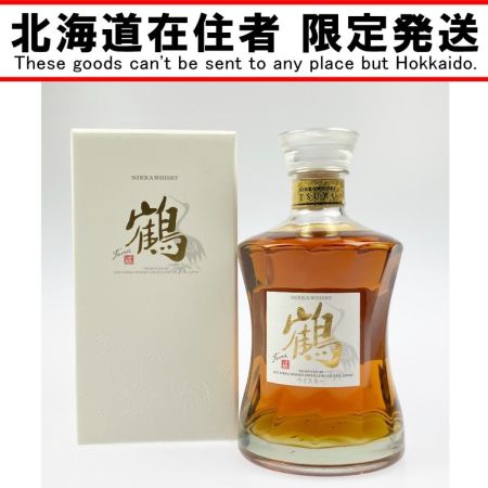【北海道内限定発送】 NIKKA WHISKY ニッカウイスキー 鶴 スリムボトル 700ml 43% 未開栓