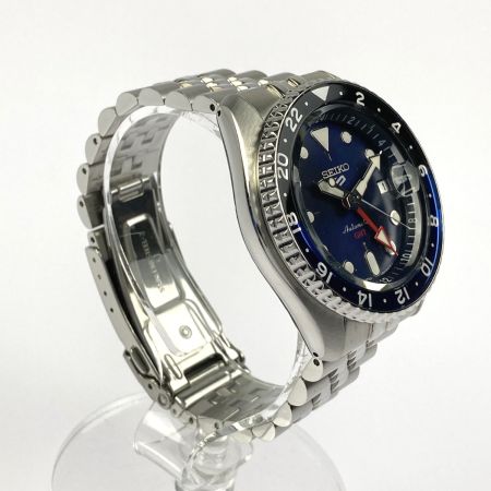  SEIKO セイコー 5スポーツ 自動巻き SKX スポーツスタイル GMT デイト 4R34-00A0 SBSC003 ネイビー