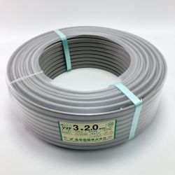▽▽ 弥栄電線 VVFケーブル（鉛フリー）3芯 3×2.0mm 100m Sランク