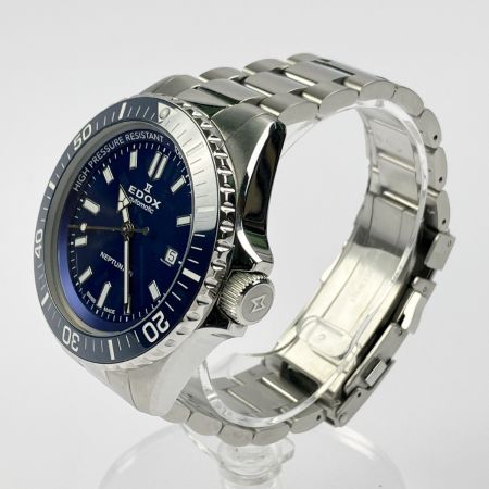  EDOX ネプチュニアン オートマティック ブルー文字盤  80120