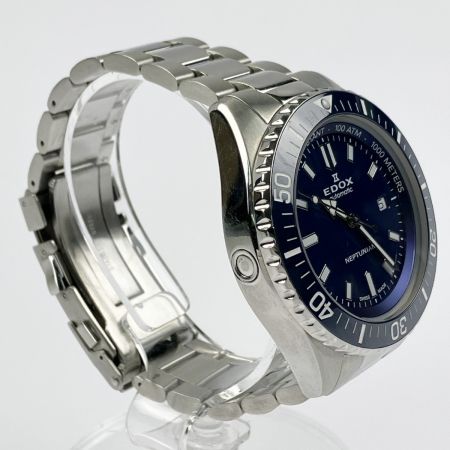  EDOX ネプチュニアン オートマティック ブルー文字盤  80120