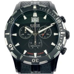 ▽▽ EDOX グランドオーシャン クロノダイバー 10022-37N-NIN Bランク
