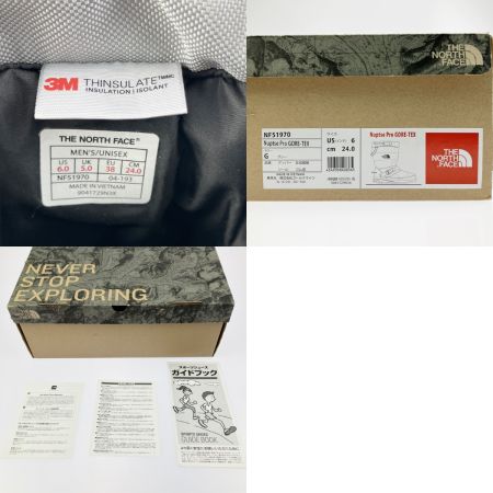  THE NORTH FACE ザノースフェイス ヌプシ・プロ GORE-TEX 24cm NF51970 ライトグレー