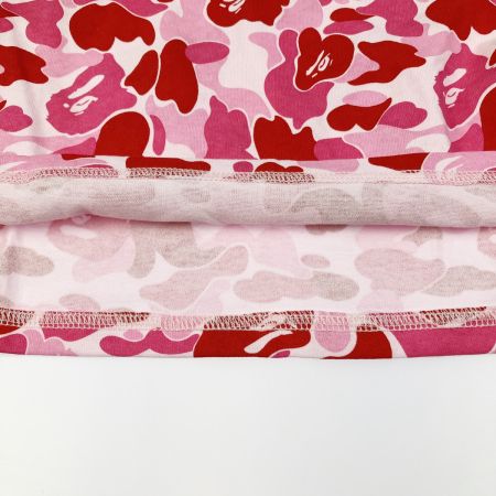  A BATHING APE アベイシングエイプ クロップド丈 Tシャツ サイズ S 001LTJ802004L ピンク