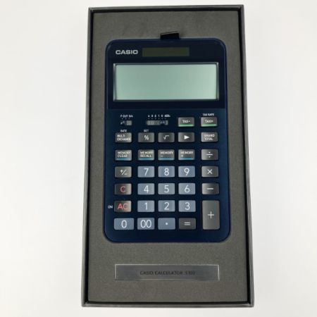  CASIO カシオ CALCULATOR 電卓  S100BU ネイビーブルー