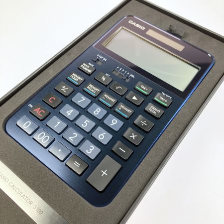 CASIO カシオ CALCULATOR 電卓  S100BU ネイビーブルー