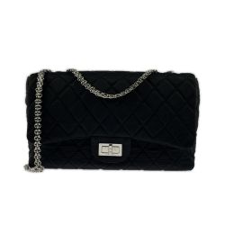 ▽▽ CHANEL シャネル チェーンバッグ 2.55 マドモアゼルロック シルバーチェーン ブラック Bランク
