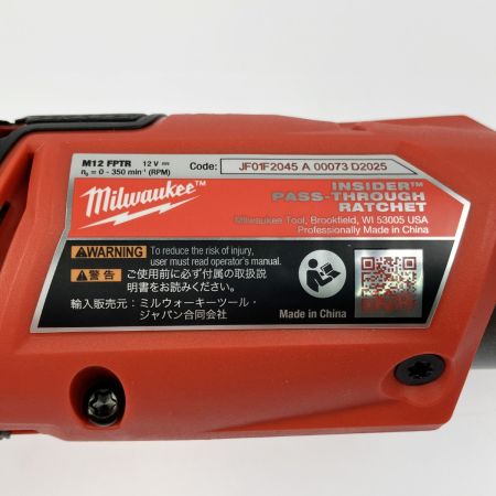 Milwaukee ミルウォーキー パススルーラチェット M12 FPTR-0