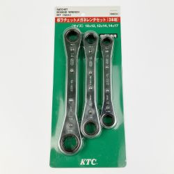 ▽▽ KTC ケーティーシー 板ラチェット メガネレンチセット 3本組 RM03 Sランク