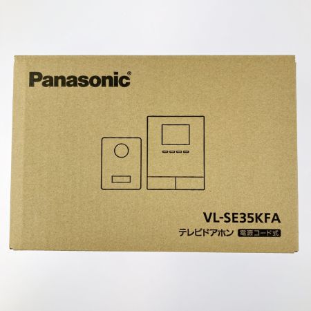  Panasonic パナソニック テレビドアホン 電源コード式 VL-SE35KFA 開封未使用品