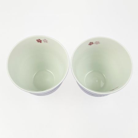  金龍窯 肥前有田焼 フリーカップ 夜桜絵 中村一代 2個セット