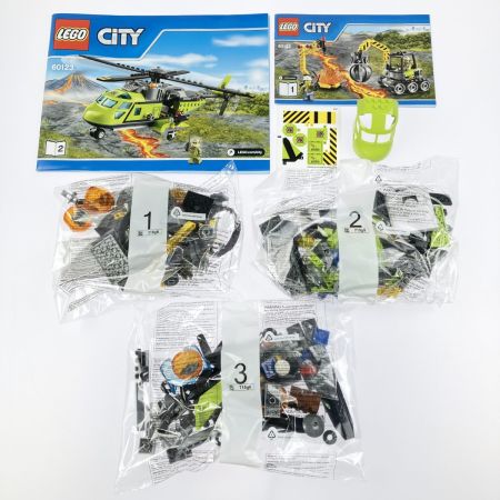  LEGO レゴ シティ 火山調査隊のヘリコプター 60123 開封品 未組立