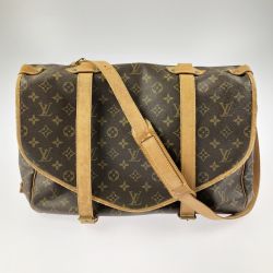 ▽▽ LOUIS VUITTON ルイヴィトン ショルダーバッグ モノグラム ソミュール43 M42252 Cランク