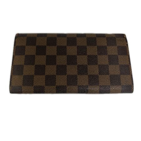  LOUIS VUITTON ルイヴィトン ポルトフォイユサラ 長財布 N61734 ブラウン ホック緩み有