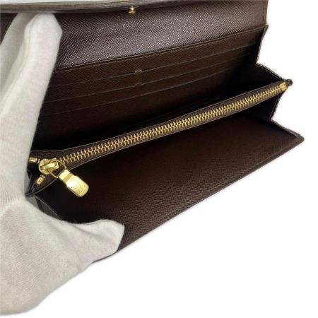  LOUIS VUITTON ルイヴィトン ポルトフォイユサラ 長財布 N61734 ブラウン ホック緩み有